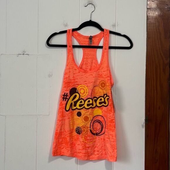 Hersheys Chocolate World Reese’s orange Racerback tank NWT Small - Picture 1 of 4